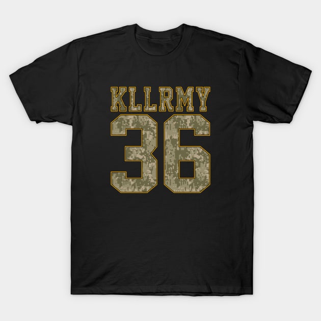 KLLRMY36camo T-Shirt by undergroundART